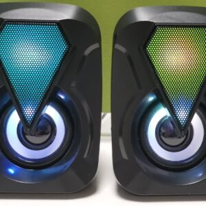 Lighting LED Home Theater Subwoofer Louder Desktop Portable Party Mini Usb 2.0 Speaker RGB for Computer Laptop Tablet